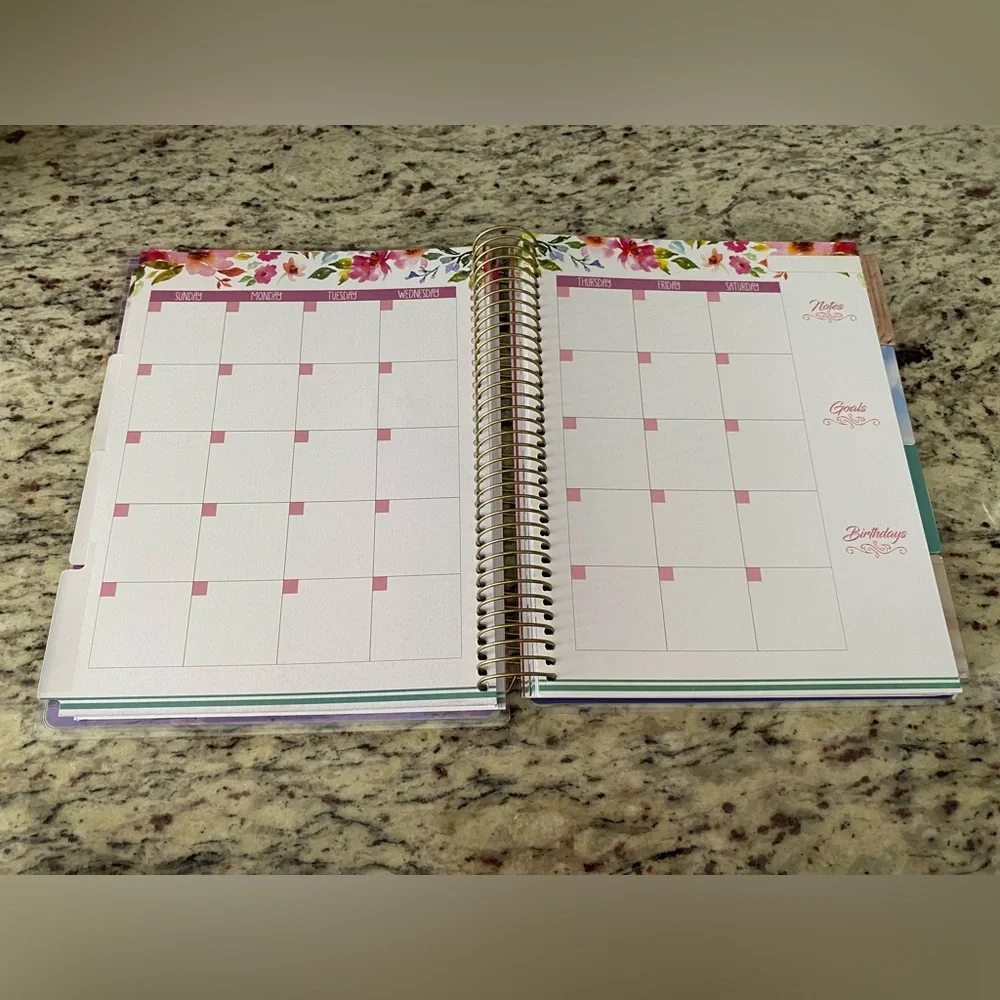 Paperhouse life planner undated 1 John 4:19 spiral bound biblical stickers